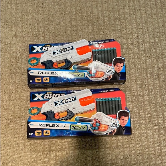 Zuru Other - X-Shot Reflex 6 Toy Blaster - White and Orange
